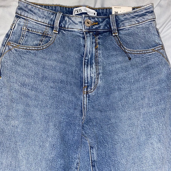 Zara Mom Slim Fit Jeans Size 4 - Picture 2 of 3